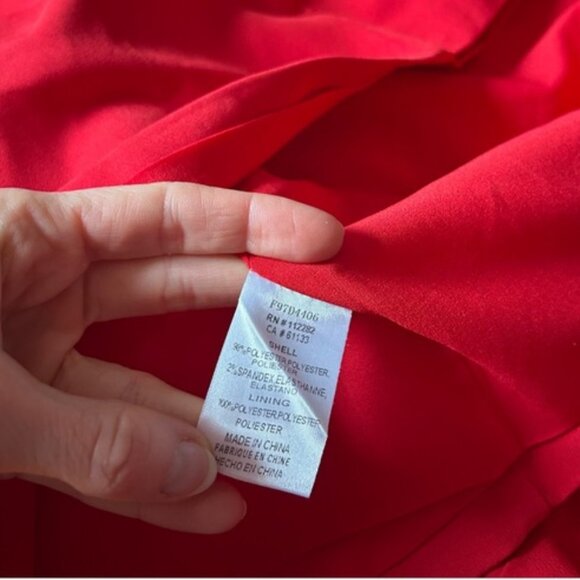 Adelyn Rae Sz M Camryn Red Blazer Puff Sleeves Belted Mini Dress - Picture 10 of 10